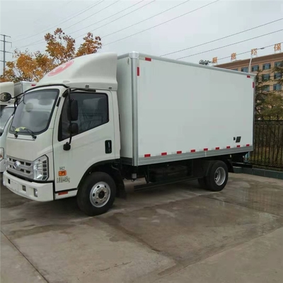 镇江蓝牌4米2水产品鲜活运输冷藏车整车配置价格表